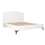 Кровать двуспальная с ортопедическим основанием Валенсия 11.36.01 (белый шагрень)