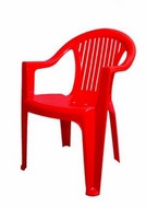 Кресло пластиковое Классик (красное)