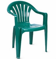 Кресло пластиковое Милан (зеленое)