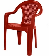 Кресло пластиковое Румба (красное)