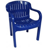 Кресло N4 Летнее из пластика, цвет: синий