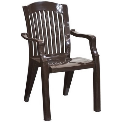 Кресло N7 Премиум-1 из пластика, цвет: шоколадный