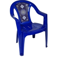 Кресло N8 с деколем Сапфир из пластика, цвет: синий