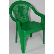 Кресло детское 6610-160-0055 из пластика, цвет: зеленый