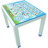 Стол детский с деколем 6610-160-0057 из пластика, цвет: голубой