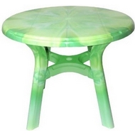 Стол круглый Премиум серии Лессир 6610-130-0013-Lessir из пластика, D 94 см, цвет: весенне-зеленый