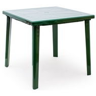 Стол квадратный 6610-130-0019-kv-pr из пластика, цвет: темно-зеленый