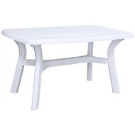 Стол прямоугольный Премиум 6610-130-0014 из пластика, цвет: белый