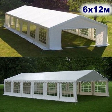 Садовый шатер AFM-1030W White (6х12 м)