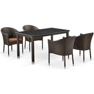 Комплект мебели из иск.ротанга Эбикон (T256A-Y350A-W53 4PCS Brown)