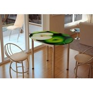 Обеденный стол для кухни Яблоко (100х75 см)