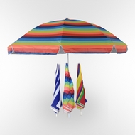 Зонт от солнца диаметр 1,8 м разноцветный, ткань - полиэстер