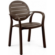 Пластиковое кресло PALMA, цвет coffee
