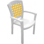 Кресло Палермо белое из пластика