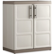 Шкаф из пластика Excellence XL Low Cabinet, цвет бежевый