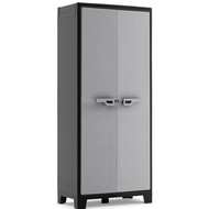 Шкаф из пластика Titan High Cabinet, цвет серый, черный