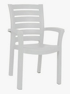 Кресло Капри (белый пластик)
