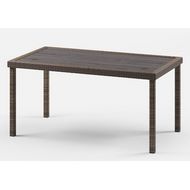 Плетеный стол под ротанг Кингстон Макси 160х90 (dark brown)