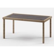 Плетеный стол под ротанг Кингстон Макси 160х90 (wood)