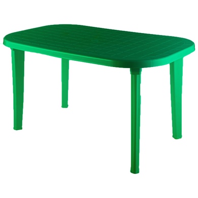 Стол овальный из пластика Новара 1400х800 мм (зеленый)