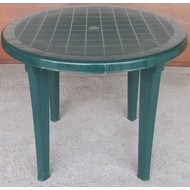 Стол круглый из пластика Ривьера D 900 мм (темно-зеленый)
