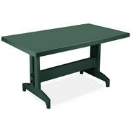 Стол прямоугольный из пластика Престиж 1400х800 мм (темно-зеленый)