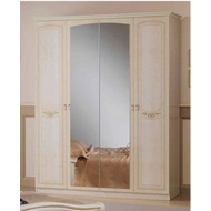 Шкаф для одежды Ирина 4-х дверный с зеркалами (цвет: орех глянец)