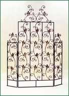 Кованая шпалера-ширма садовая ПР-13-1500