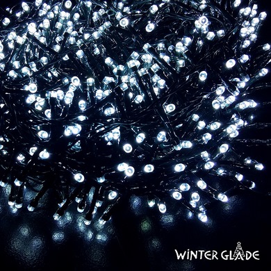 Электрическая гирлянда Winter Glade 1000 ламп, холодный белый свет