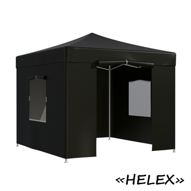 Тент дачный Helex 4332 3x3х3м  черного цвета