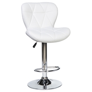 Барный стул с мягкой спинкой LM-5022, цвет: белый