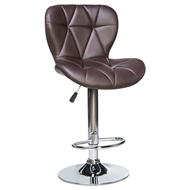 Барный стул с мягкой спинкой LM-5022, цвет: коричневый