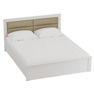 Кровать двухспальная Элана 1800 бодега белая (спальное место 180х200 см)