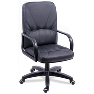 Компьютерное кресло для руководителя Менеджер стандарт короткий (натур.кожа)