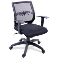 Компьютерное кресло для персонала Пента (спинка - сетка, сиденье - кож.зам.)