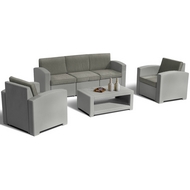 Набор мебели Lux 5 (светло-серый, серо-бежевый)