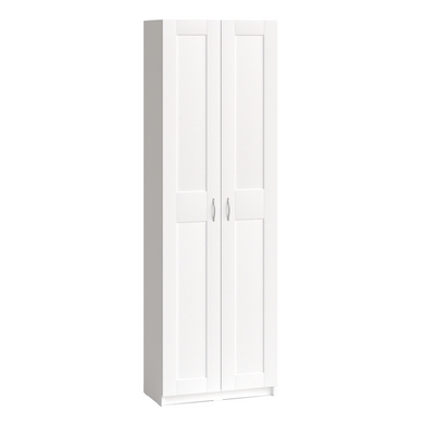 Шкаф 2-х дверный Макс узкий (белый)