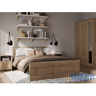 Двуспальная кровать Сириус 160х200 (сонома)