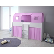 Тент и шторы для кровати-чердака Polini kids Simple 4100 (розовый)