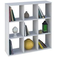 Кубический стеллаж Polini Home Smart (белый) 9 секций