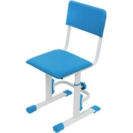 Детский регулируемый стул Polini kids City-Smart L (бело-синий)