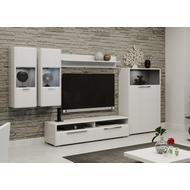 Набор мебели для гостиной Наоми N1 ГН-208.101, каркас/фасад - белый глянец